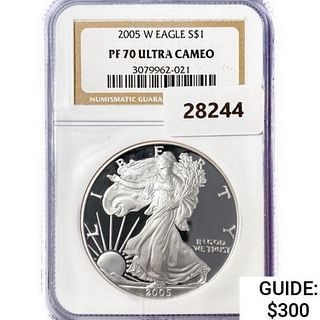 2005-W Silver Eagle NGC PF70 UC