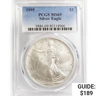 1995 Silver Eagle PCGS MS69 