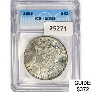 1888 Morgan Silver Dollar ICG MS65 