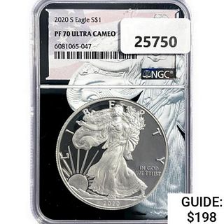 2020-S Silver Eagle NGC PF70 UC