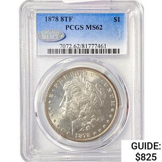 1878 8TF Littleton Sel. Morgan Silver Dollar PCGS 