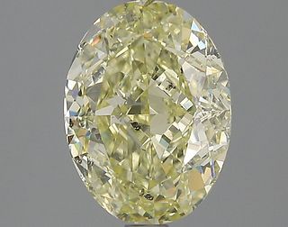 Natural 3.07 ct, Color Fancy Light Yellow/ GIA Graded Diamond