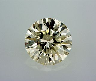 Natural 0.87 ct, Color M, Faint Brown/VVS1 GIA Graded Diamond