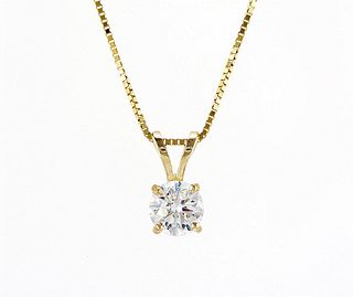 14kt Yellow Gold 0.85ctw Diamond Necklace