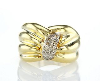 14kt Yellow Gold 0.17ctw Diamond Ring