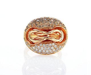 18kt Rose Gold 1.04ctw Diamond Ring