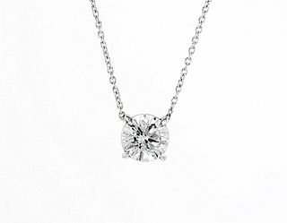 14kt White Gold 0.83ctw Diamond Necklace