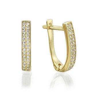 14kt Yellow Gold 0.33ctw Diamond Earrings
