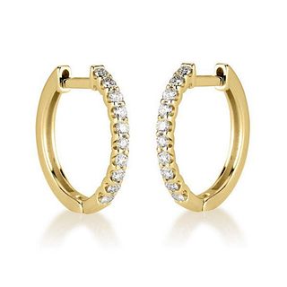 14kt Yellow Gold 0.6ctw Diamond Earrings