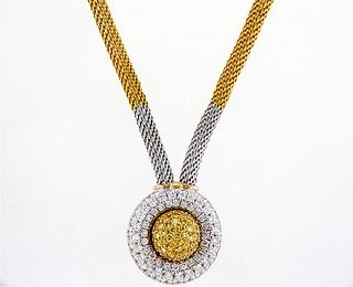 18kt White Gold 4.55ctw Diamond Collar