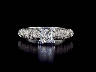 18kt White Gold 1.65ctw Diamond Ring