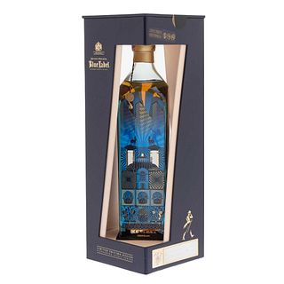 Johnnie Walker. Blue Label. Blended Scotch Whisky. Edición especial "Mexico City" con diseño del artista Pedro Fr...