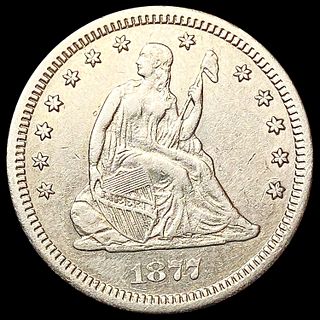 1877-CC Seated Liberty Quarter CLOSELY UNCIRCULATE
