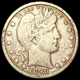 1898-O Barber Quarter NEARLY UNCIRCULATED