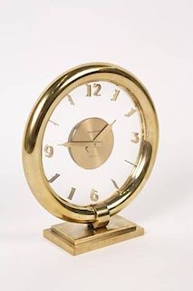 Jaeger-LeCoultre Art Deco Gilt Brass Mantel Clock