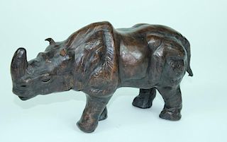 TABLE SIZED LEATHER RHINO