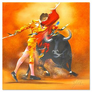 Victor Spahn, "Corrida" hand signed limited edition lithograph with Certificate of Authenticity.