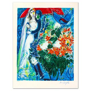 Marc Chagall- Serigraph "Maries Sous Le Baldaquin"