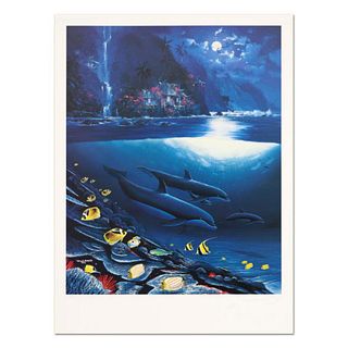 Paradise Limited Edition Lithograph by Wyland and Jim Coleman, Numbered and Hand Signed with Certificate of Authenticity.