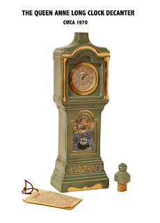 The Queen Anne Stand Clock Lidded Decanter