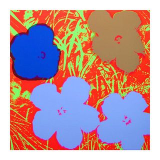 Andy Warhol "Flowers 11.69" Silk Screen Print from Sunday B Morning.