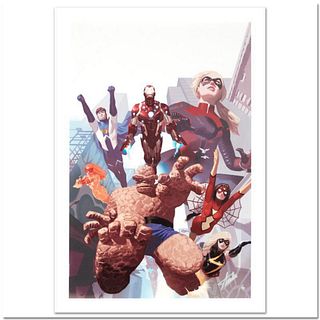 Stan Lee Signed, Marvel Comics Limited Edition Canvas 1/99 "I Am An Avenger #4" with Certificate of Authenticity.