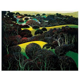 Eyvind Earle (1916-2000), "Santa Ynez Memories" Limited Edition Serigraph on Paper; Numbered & Hand Signed; with Certificate of Authenticity.