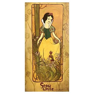 Tricia Buchanan-Benson, "Snow White" Limited Edition on Canvas from Disney Fine Art, Numbered and Hand Signed with Letter of Authenticity