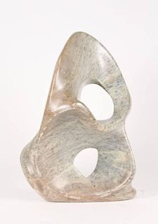 Late 20th C., Carved Stone Abstract Sculpture