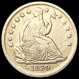 1839 Seated Liberty Half Dime CLOSELY UNCIRCULATED