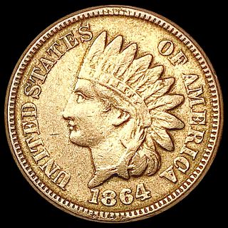 1864 Indian Head Cent CLOSELY UNCIRCULATED With L