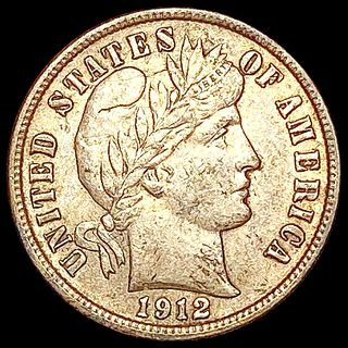 1912 Barber Dime CLOSELY UNCIRCULATED