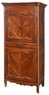 Provincial Louis XV Parquetry Fruit Wood Cabinet