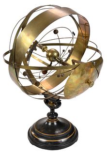 Henry L. Bryant "The Celestial Indicator" Orrery and Armillary Sphere