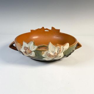 Roseville Pottery, Brown Magnolia Bowl 448