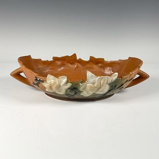 Roseville Pottery, Brown Magnolia Centerpiece 449