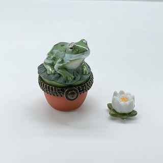 Midwest Treasure Box, Mini Frog with Water Lily