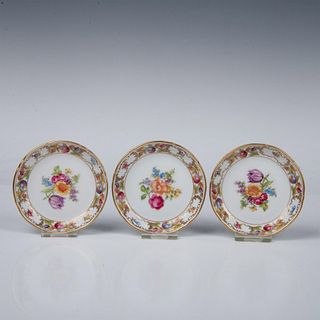 3pc Schumann - Bavaria Dishes, Empress Dresden Flowers