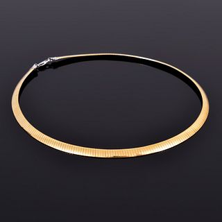 14K Gold Reversible Omega Estate Chain / Necklace
