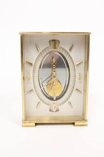 Jaeger-LeCoultre Art Deco Gilt Brass Desk Clock