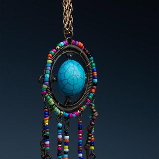 Colorful Tribal Dream Catcher Necklace