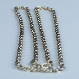 Long Twisted Gold Metal Chain