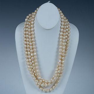 Extra Long Faux Pearl Necklace