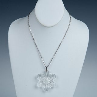 Crystal Snowflake Pendant Necklace