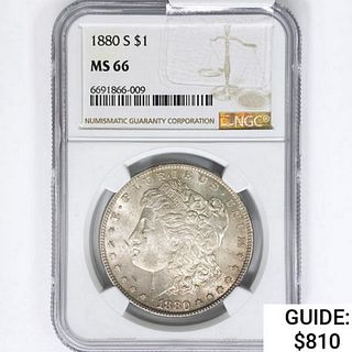 1880-S Morgan Silver Dollar NGC MS66 