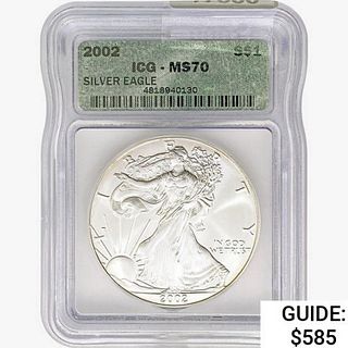 2002 Silver Eagle ICG MS70 