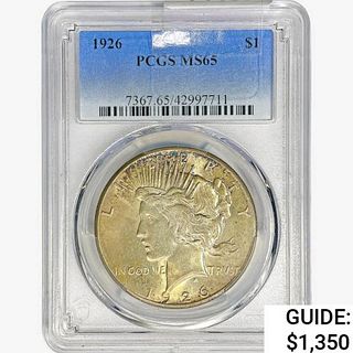 1926 Silver Peace Dollar PCGS MS65 