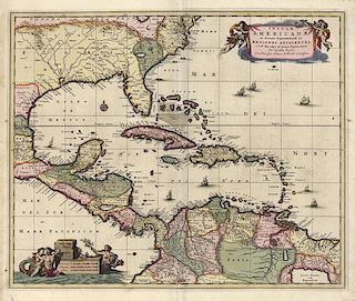 A beautifully engraved map of the Caribbean