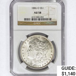 1886-O Morgan Silver Dollar NGC AU58 