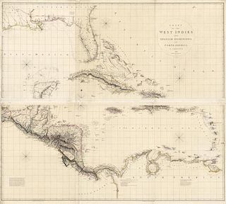 A fine large scale map of the West Indies